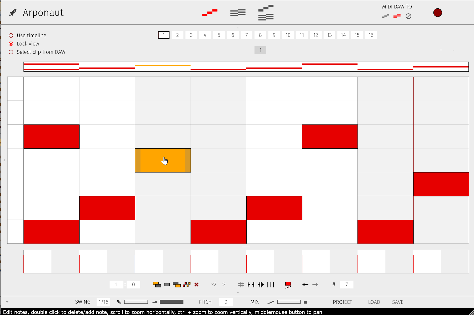 Arponaut interface screenshot 1