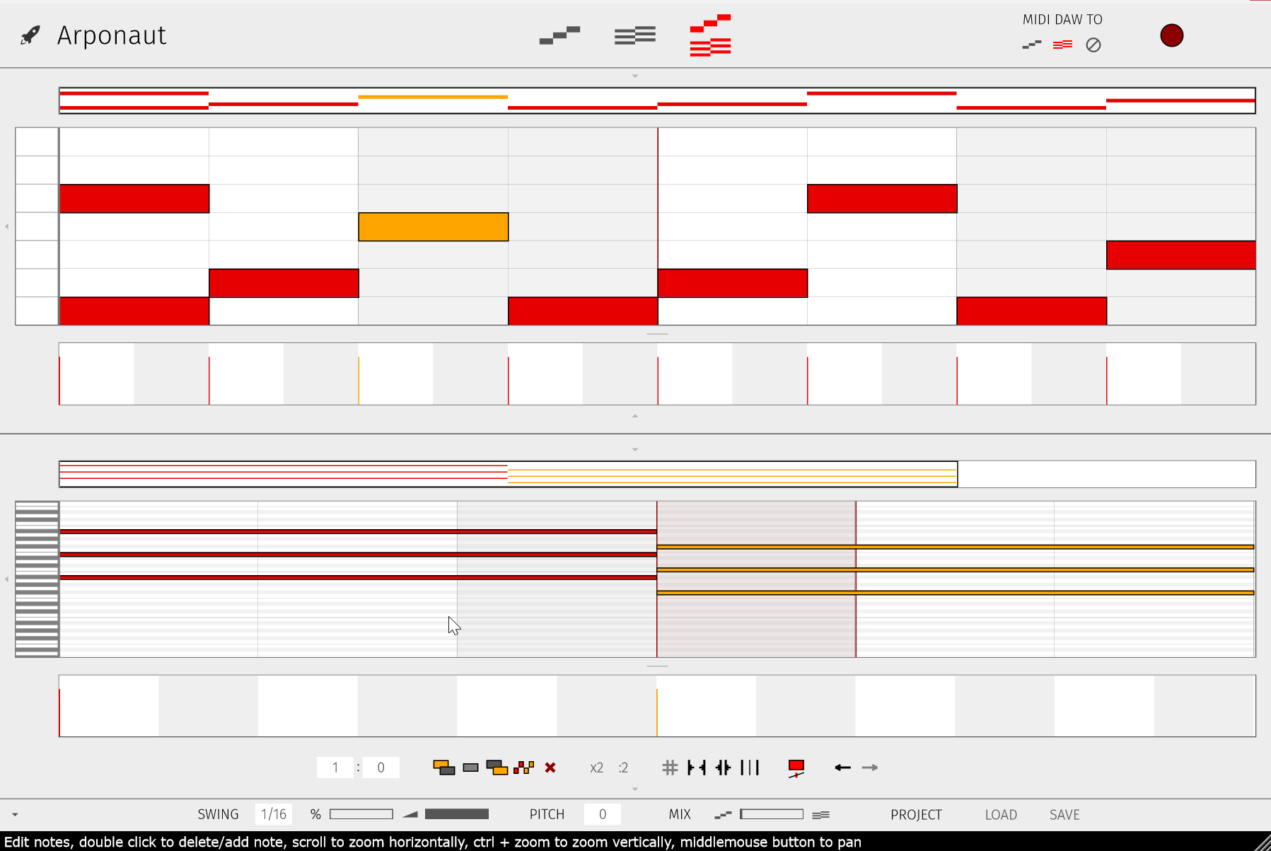 Arponaut interface screenshot 2